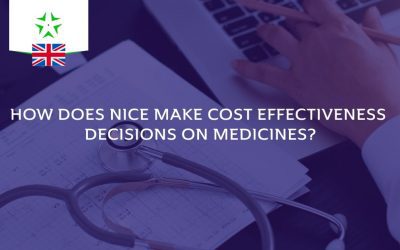 How does NICE make cost effectiveness decisions on medicines and what are modifiers ?
